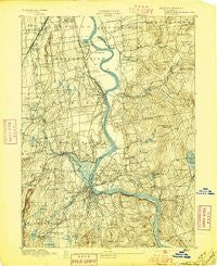 Middletown Connecticut Historical topographic map, 1:62500 scale, 15 X 15 Minute, Year 1893