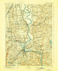 Middletown Connecticut Historical topographic map, 1:62500 scale, 15 X 15 Minute, Year 1893
