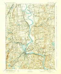 Middletown Connecticut Historical topographic map, 1:62500 scale, 15 X 15 Minute, Year 1893