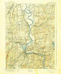 Middletown Connecticut Historical topographic map, 1:62500 scale, 15 X 15 Minute, Year 1893