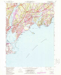 Milford Connecticut Historical topographic map, 1:24000 scale, 7.5 X 7.5 Minute, Year 1960
