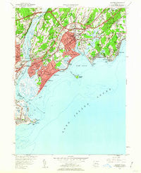Milford Connecticut Historical topographic map, 1:24000 scale, 7.5 X 7.5 Minute, Year 1951