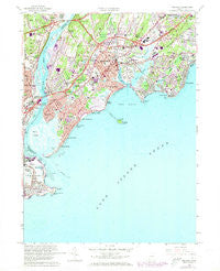 Milford Connecticut Historical topographic map, 1:24000 scale, 7.5 X 7.5 Minute, Year 1960