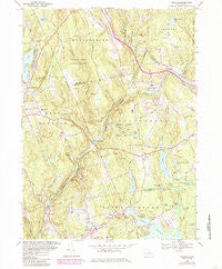 Moodus Connecticut Historical topographic map, 1:24000 scale, 7.5 X 7.5 Minute, Year 1967