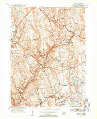 Moodus Connecticut Historical topographic map, 1:31680 scale, 7.5 X 7.5 Minute, Year 1952