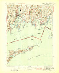 Mystic Connecticut Historical topographic map, 1:31680 scale, 7.5 X 7.5 Minute, Year 1944