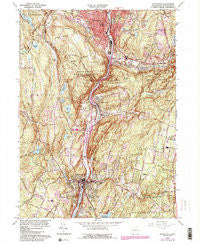 Naugatuck Connecticut Historical topographic map, 1:24000 scale, 7.5 X 7.5 Minute, Year 1964