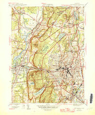New Britain Connecticut Historical topographic map, 1:31680 scale, 7.5 X 7.5 Minute, Year 1946