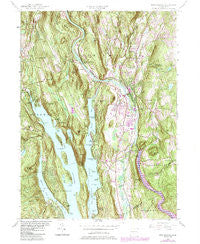 New Milford Connecticut Historical topographic map, 1:24000 scale, 7.5 X 7.5 Minute, Year 1955