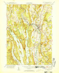 New Milford Connecticut Historical topographic map, 1:31680 scale, 7.5 X 7.5 Minute, Year 1951