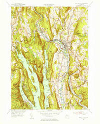New Milford Connecticut Historical topographic map, 1:31680 scale, 7.5 X 7.5 Minute, Year 1955