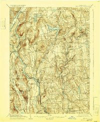 New Milford Connecticut Historical topographic map, 1:62500 scale, 15 X 15 Minute, Year 1904