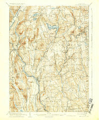 New Milford Connecticut Historical topographic map, 1:62500 scale, 15 X 15 Minute, Year 1904