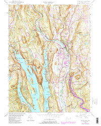 New Milford Connecticut Historical topographic map, 1:24000 scale, 7.5 X 7.5 Minute, Year 1955