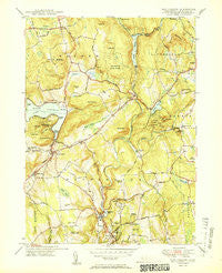 New Preston Connecticut Historical topographic map, 1:31680 scale, 7.5 X 7.5 Minute, Year 1950