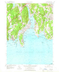 Niantic Connecticut Historical topographic map, 1:24000 scale, 7.5 X 7.5 Minute, Year 1958