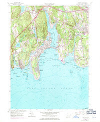 Niantic Connecticut Historical topographic map, 1:24000 scale, 7.5 X 7.5 Minute, Year 1958
