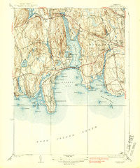 Niantic Connecticut Historical topographic map, 1:31680 scale, 7.5 X 7.5 Minute, Year 1938