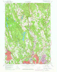 Norwalk North Connecticut Historical topographic map, 1:24000 scale, 7.5 X 7.5 Minute, Year 1960