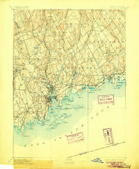 Norwalk Connecticut Historical topographic map, 1:62500 scale, 15 X 15 Minute, Year 1893