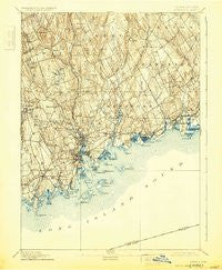 Norwalk Connecticut Historical topographic map, 1:62500 scale, 15 X 15 Minute, Year 1893