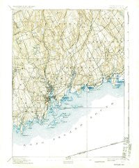 Norwalk Connecticut Historical topographic map, 1:62500 scale, 15 X 15 Minute, Year 1893