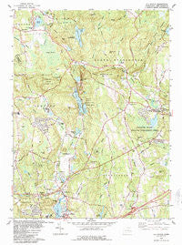 Old Mystic Connecticut Historical topographic map, 1:24000 scale, 7.5 X 7.5 Minute, Year 1983