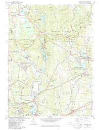Old Mystic Connecticut Historical topographic map, 1:24000 scale, 7.5 X 7.5 Minute, Year 1983