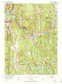 Oneco Connecticut Historical topographic map, 1:24000 scale, 7.5 X 7.5 Minute, Year 1953