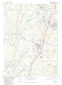 Plainfield Connecticut Historical topographic map, 1:24000 scale, 7.5 X 7.5 Minute, Year 1983