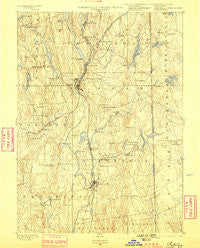Putnam Connecticut Historical topographic map, 1:62500 scale, 15 X 15 Minute, Year 1893