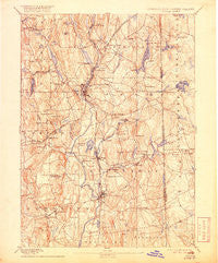 Putnam Connecticut Historical topographic map, 1:62500 scale, 15 X 15 Minute, Year 1893