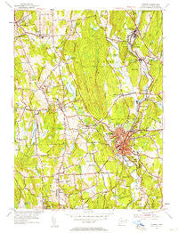 Putnam Connecticut Historical topographic map, 1:24000 scale, 7.5 X 7.5 Minute, Year 1955