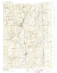 Putnam Connecticut Historical topographic map, 1:62500 scale, 15 X 15 Minute, Year 1893