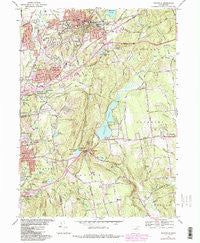 Rockville Connecticut Historical topographic map, 1:24000 scale, 7.5 X 7.5 Minute, Year 1967