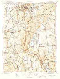 Rockville Connecticut Historical topographic map, 1:31680 scale, 7.5 X 7.5 Minute, Year 1944