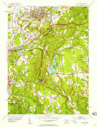 Rockville Connecticut Historical topographic map, 1:24000 scale, 7.5 X 7.5 Minute, Year 1953