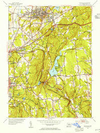 Rockville Connecticut Historical topographic map, 1:31680 scale, 7.5 X 7.5 Minute, Year 1953