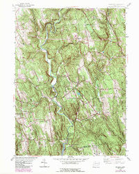 Roxbury Connecticut Historical topographic map, 1:24000 scale, 7.5 X 7.5 Minute, Year 1955