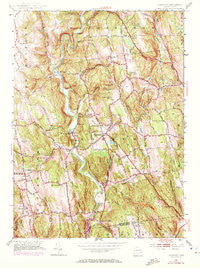 Roxbury Connecticut Historical topographic map, 1:24000 scale, 7.5 X 7.5 Minute, Year 1955