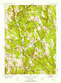 Roxbury Connecticut Historical topographic map, 1:31680 scale, 7.5 X 7.5 Minute, Year 1955