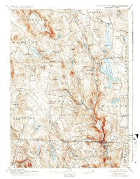 Sandisfield Massachusetts Historical topographic map, 1:62500 scale, 15 X 15 Minute, Year 1897