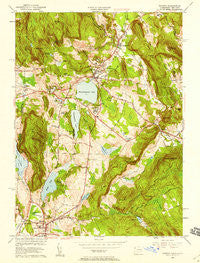 Sharon Connecticut Historical topographic map, 1:24000 scale, 7.5 X 7.5 Minute, Year 1956