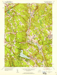 South Coventry Connecticut Historical topographic map, 1:24000 scale, 7.5 X 7.5 Minute, Year 1953