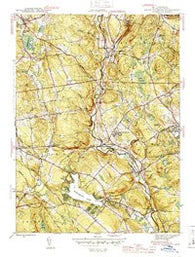 South Coventry Connecticut Historical topographic map, 1:31680 scale, 7.5 X 7.5 Minute, Year 1944
