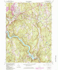 Southbury Connecticut Historical topographic map, 1:24000 scale, 7.5 X 7.5 Minute, Year 1964