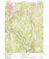 Southbury Connecticut Historical topographic map, 1:24000 scale, 7.5 X 7.5 Minute, Year 1964