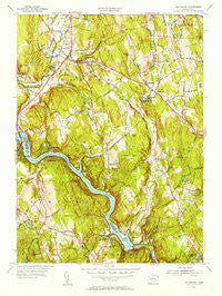 Southbury Connecticut Historical topographic map, 1:31680 scale, 7.5 X 7.5 Minute, Year 1953