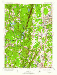 Southington Connecticut Historical topographic map, 1:31680 scale, 7.5 X 7.5 Minute, Year 1955