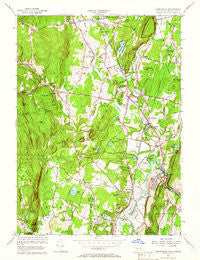 Tariffville Connecticut Historical topographic map, 1:24000 scale, 7.5 X 7.5 Minute, Year 1956